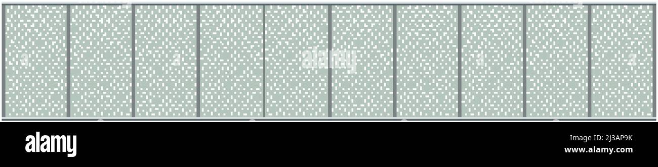 Metal chain link fence on white background illustration Stock Vector ...