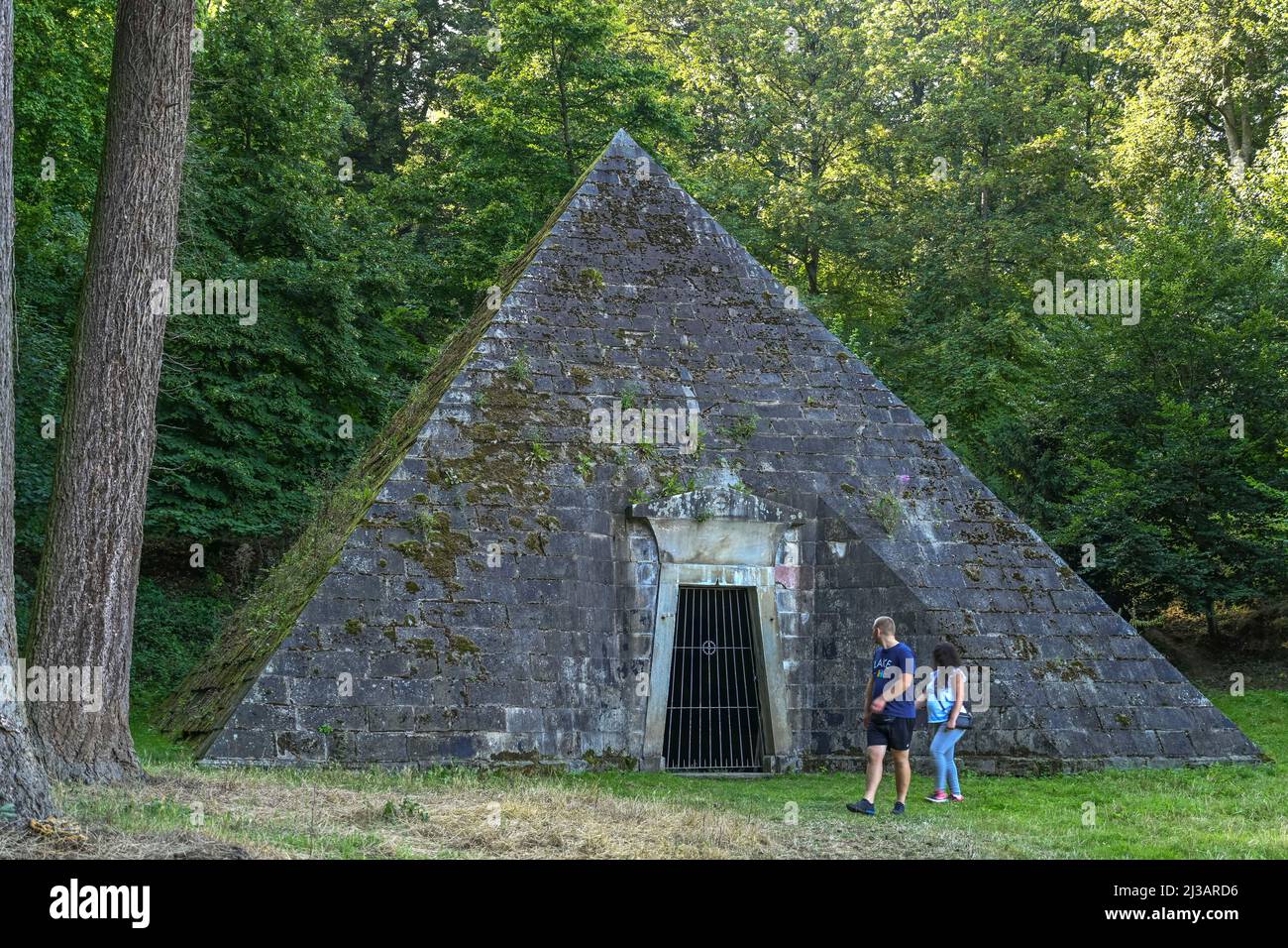 Pyramid, Mausoleum in the Landscape Park, Haemelschenburg Castle, Lower ...