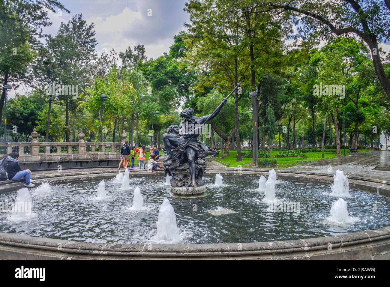 Neptune Fountain, Alameda Central, Mexico City, Mexico Stock Photo Alamy