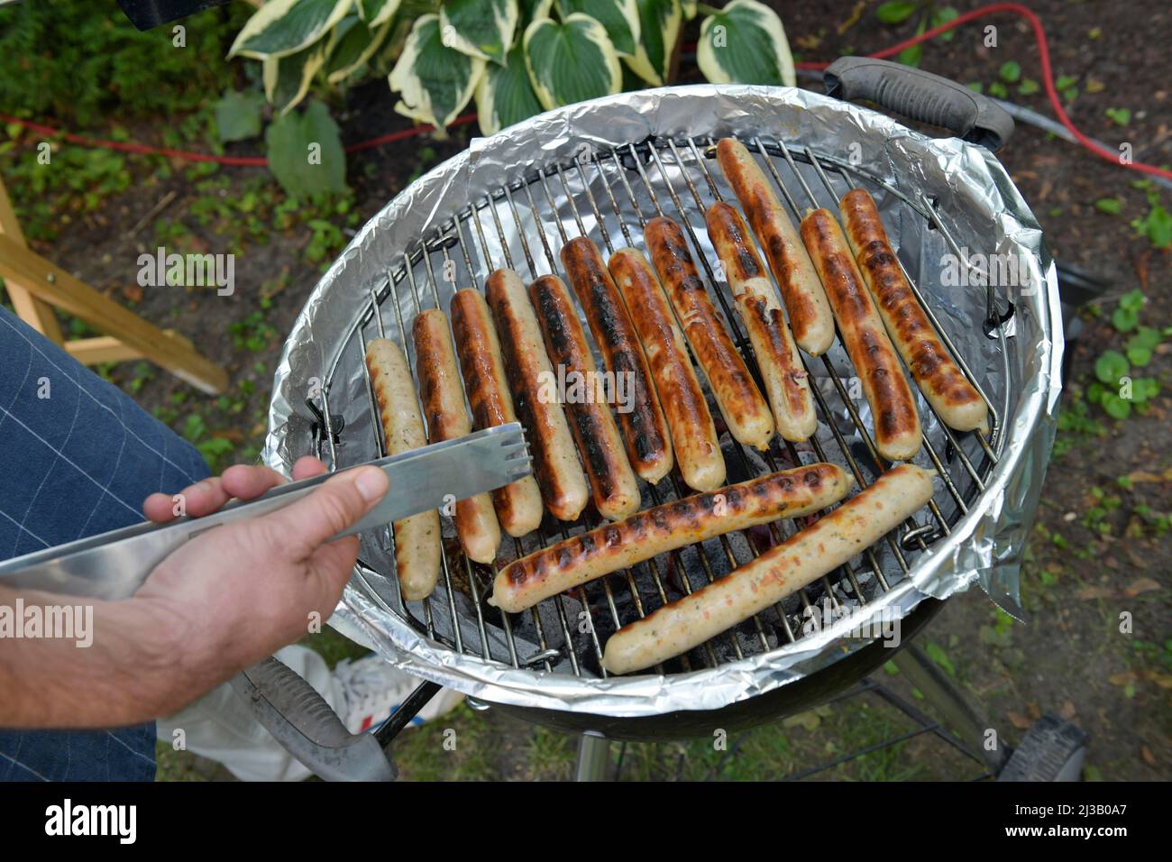 Sausages, charcoal grill Stock Photo Alamy