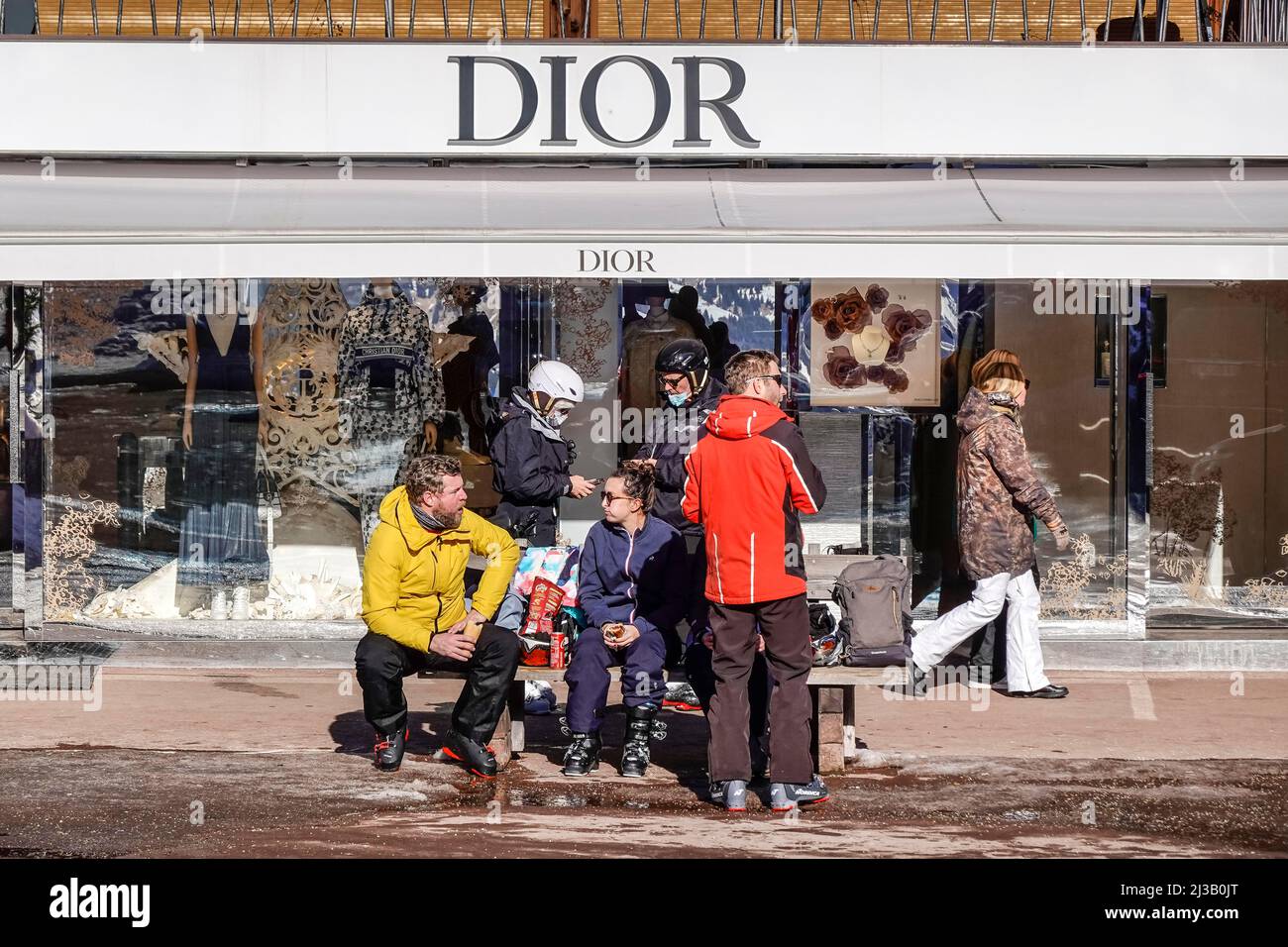 Shopping Mall, Dior, Courchevel, Savoie Department, France Stock Photo -  Alamy