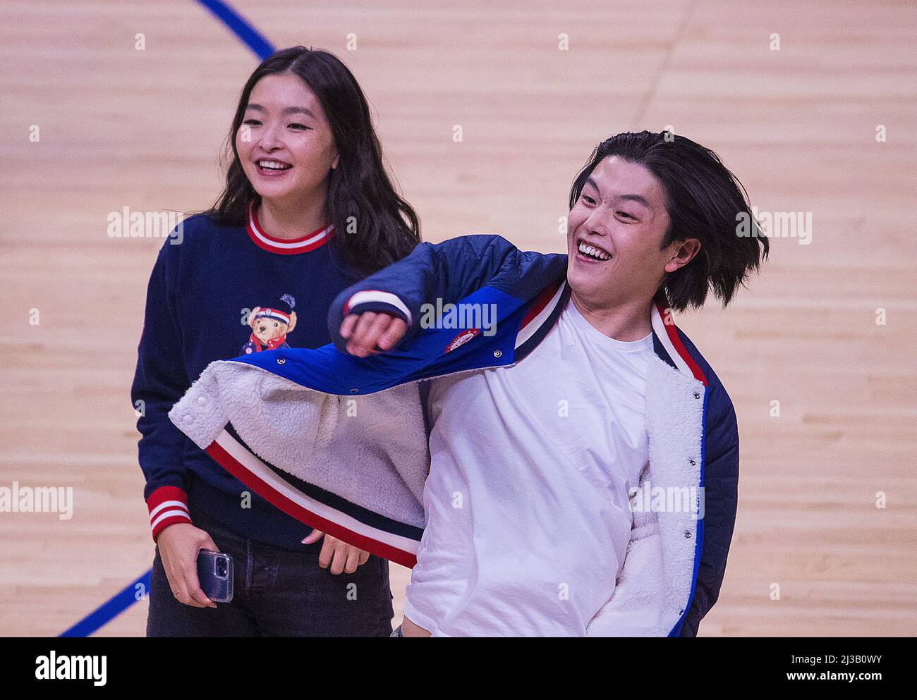April 6, 2022, Los Angeles, California, USA: Olympic ice dancer ...