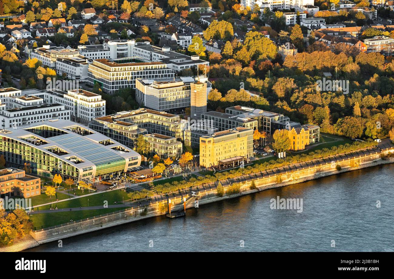 Former Portland cement factory, Bonner Bogen urban district, Rheinwerk, Bonn, Rhineland, North Rhine-Westphalia, Germany Stock Photo