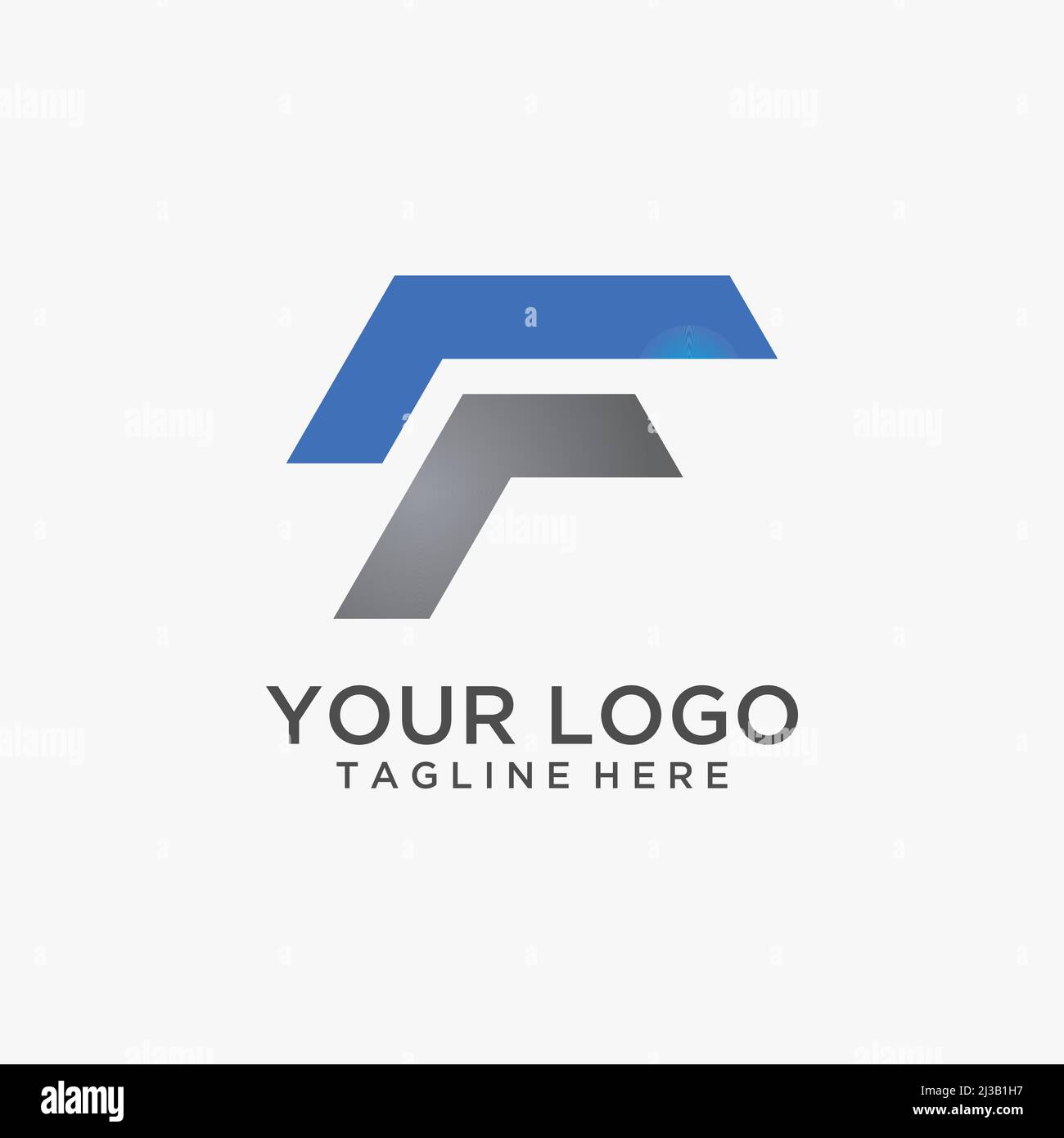 F letter logo design Stock Vector