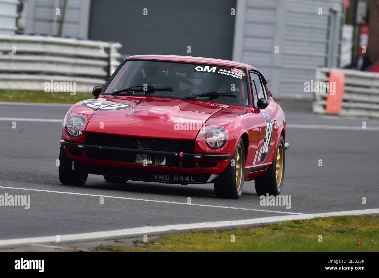 Mike Stephenson, Datsun 240Z, Advantage Motorsport Future Classics, a race series for Sports Saloon and GT cars from the 1970’s and 1980’s, each decad Stock Photo