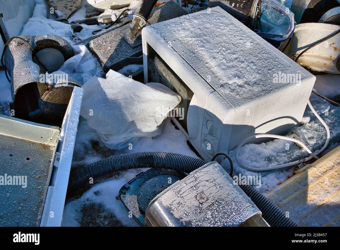 recycling old electrical devices Stock Photo Alamy