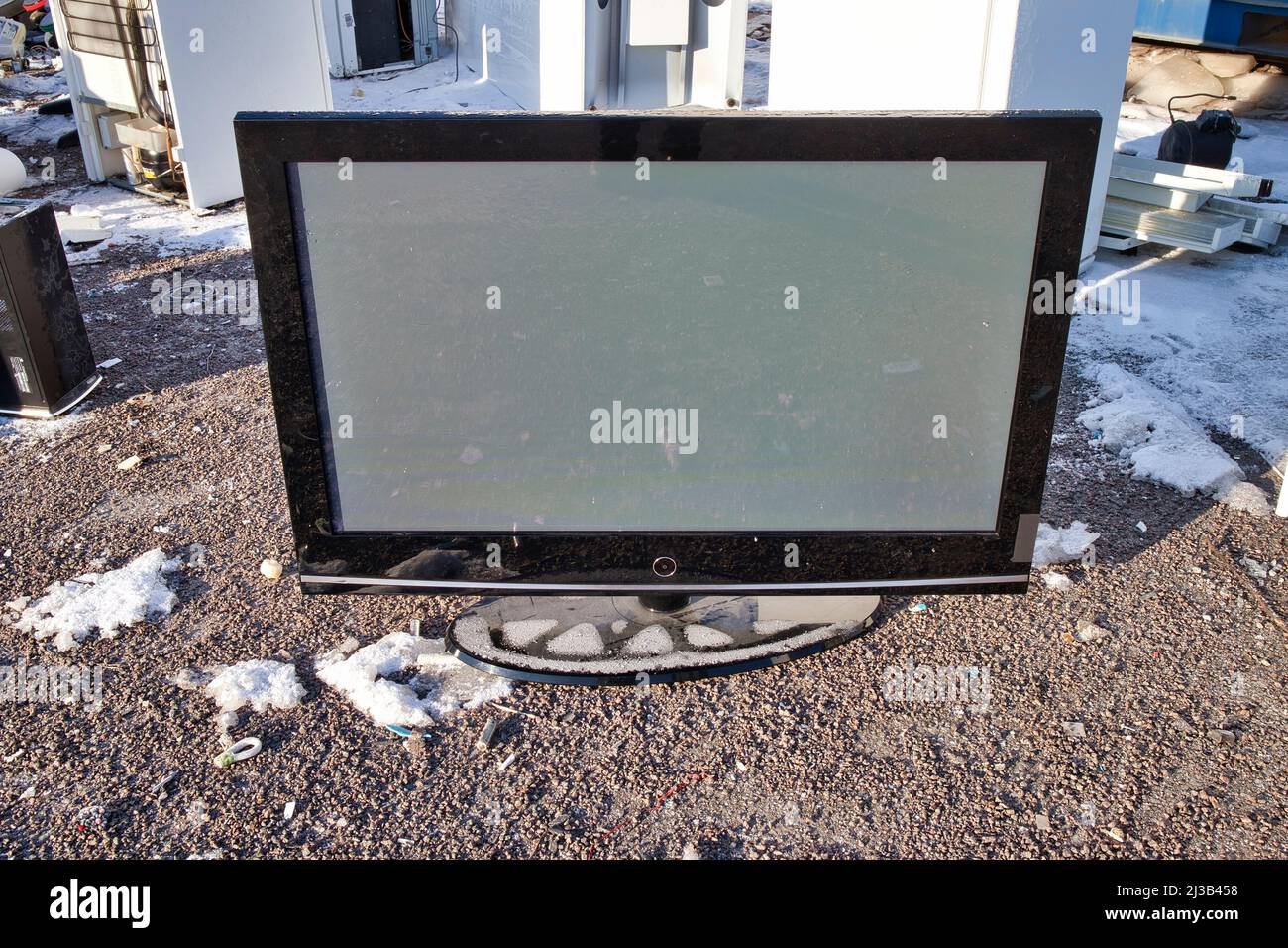 recycling old electrical devices Stock Photo Alamy