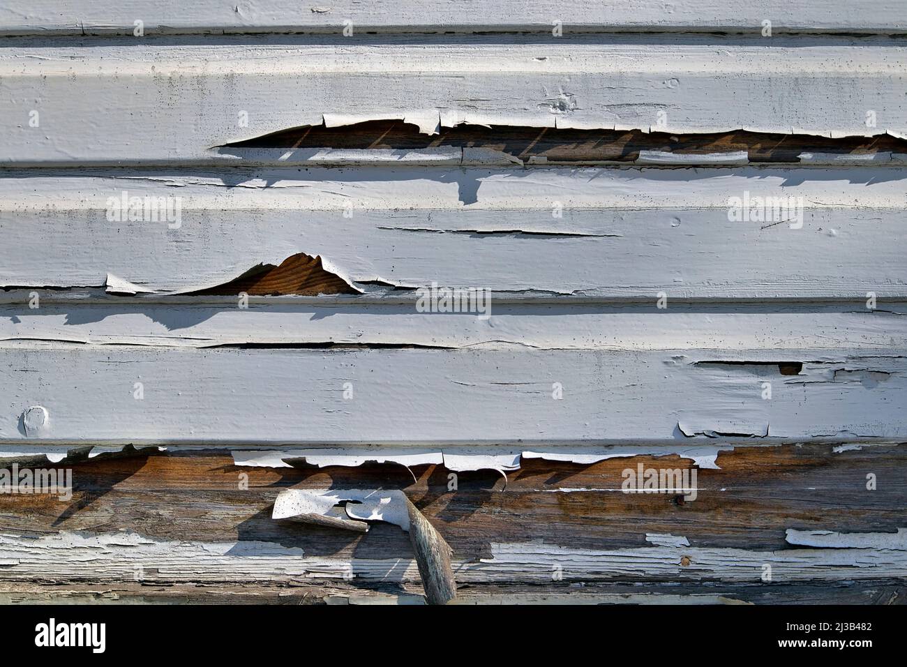 Wooden house wall background with old peeling paint Stock Photo - Alamy