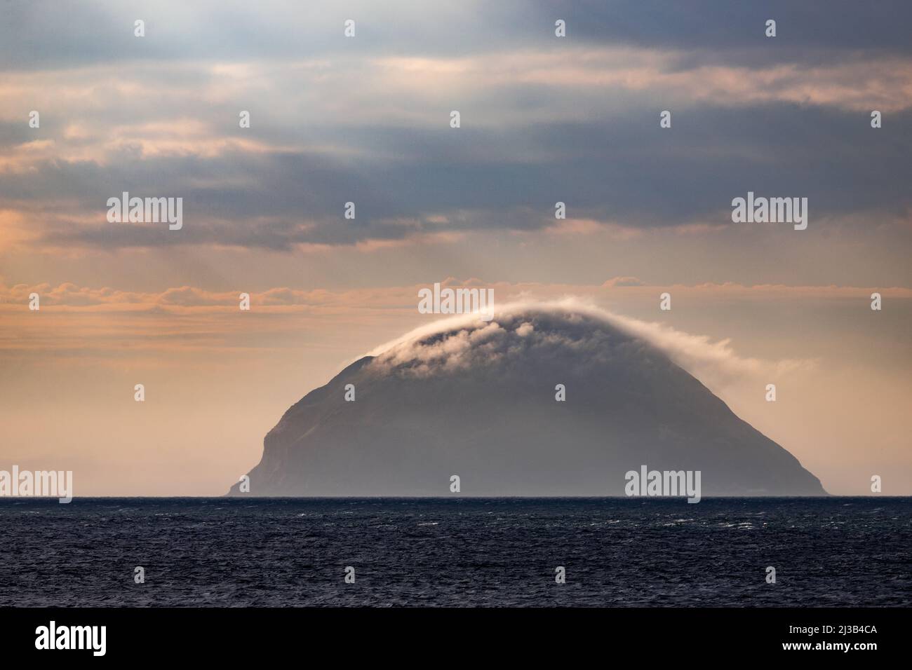 Ailsa Craig off the South Ayrshire coast, Scotland Stock Photo