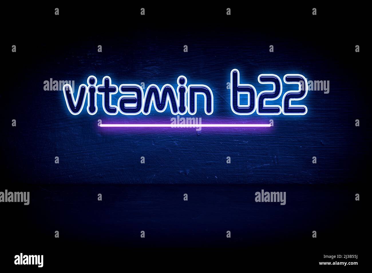 vitamin-b22-blue-neon-announcement-signboard-stock-photo-alamy