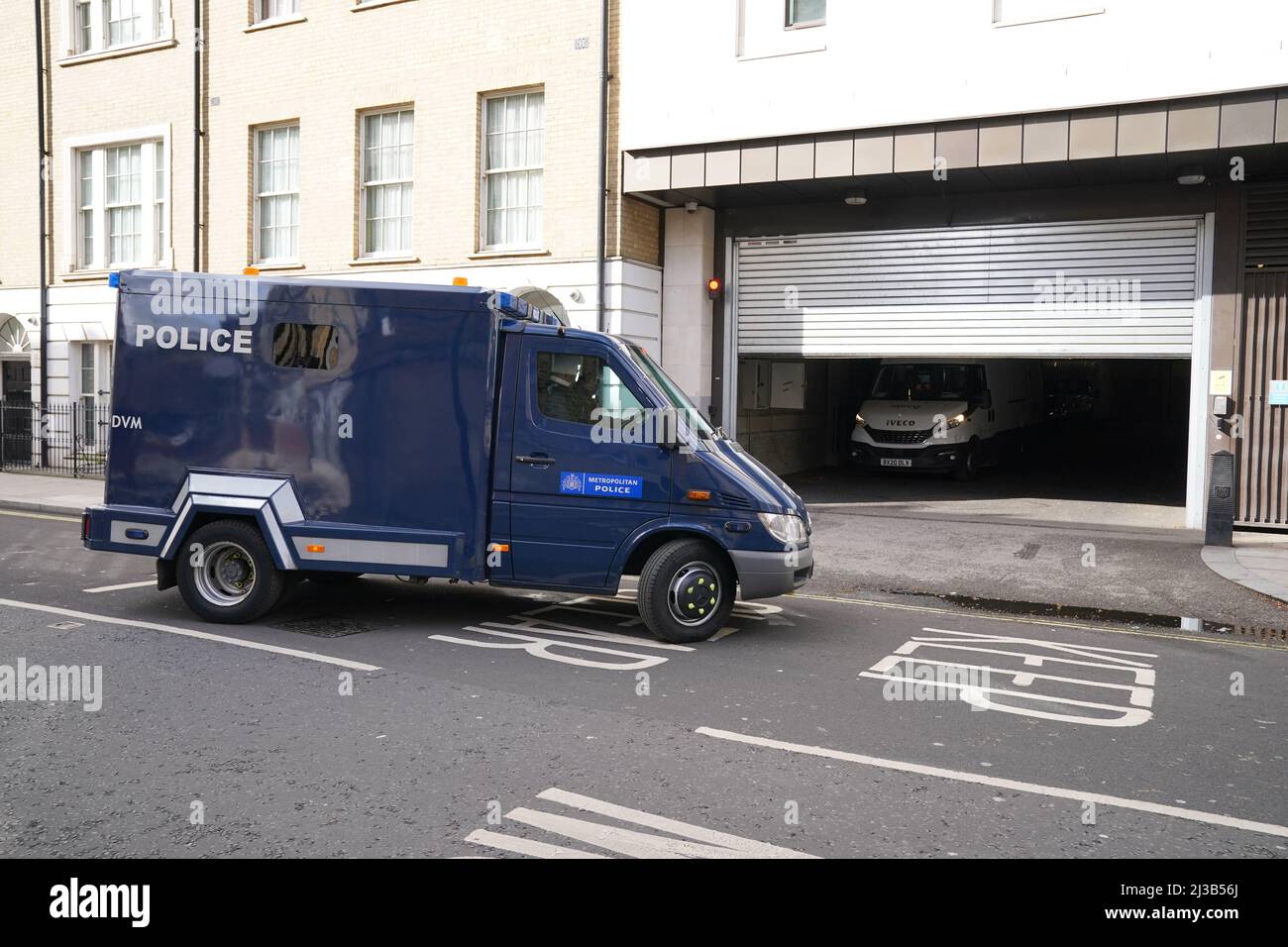 Blue vans police escort sales