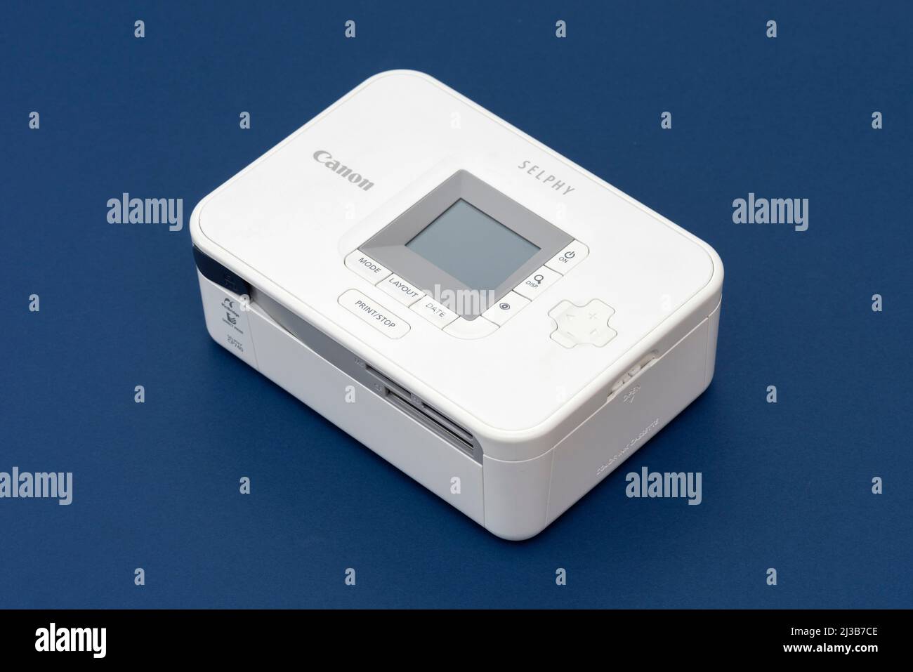 ISTANBUL-TURKEY, AUGUST 25, 2019: Canon CP740 photo printer on the blue background Stock - Alamy