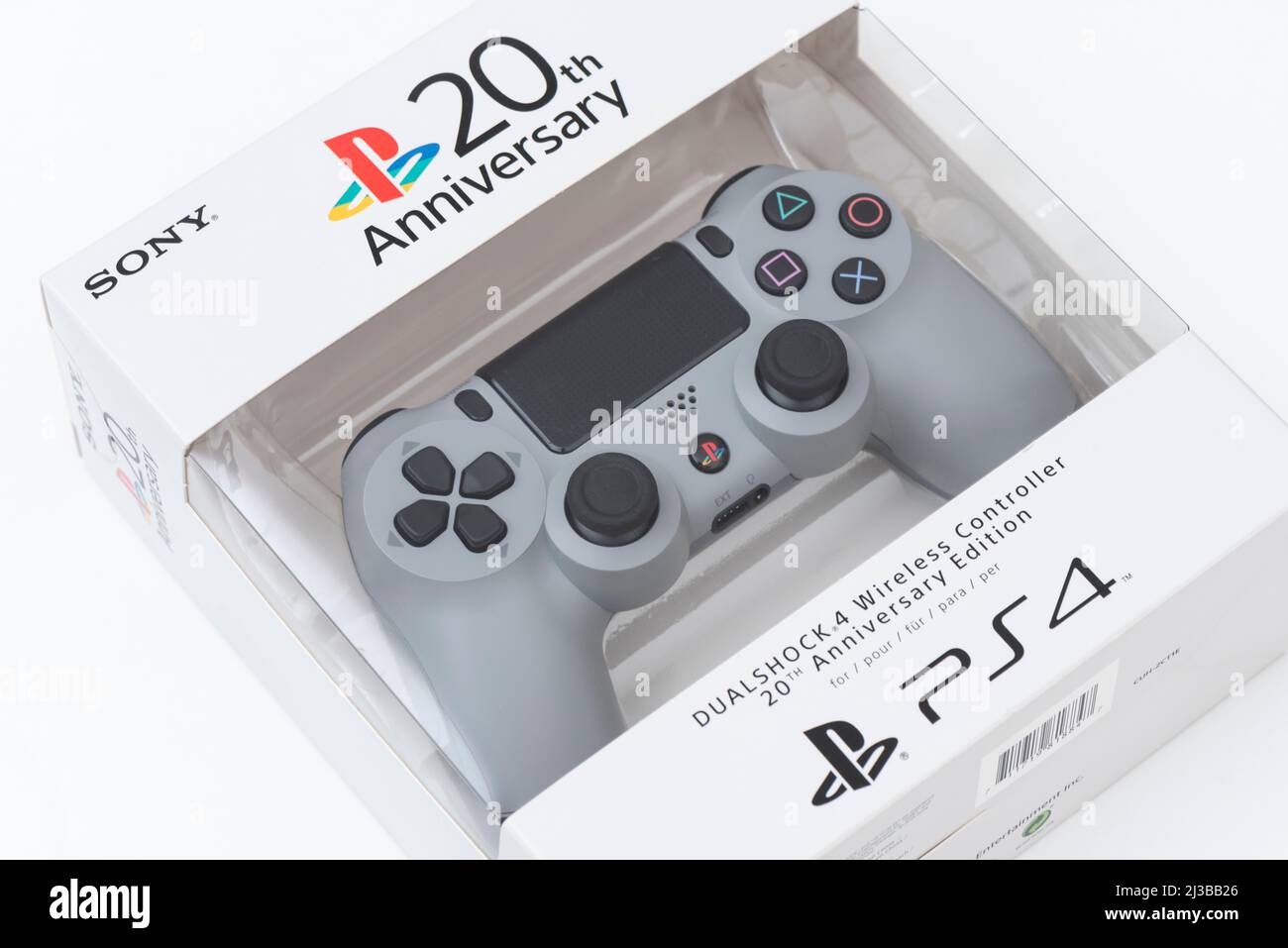 ISTANBUL, TURKEY -JULY 5, 2019: The new Sony Dualshock 4, 20th Anniversary  Edition on the wooden background. Sony PlayStation 4 game console of the ei  Stock Photo - Alamy