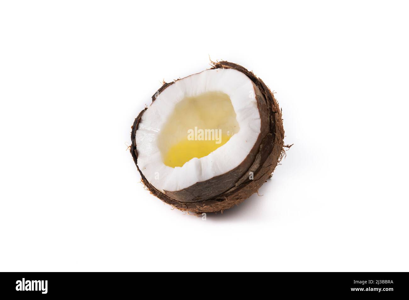 Coconut tropical fruit isolated on white background Stock Photo
