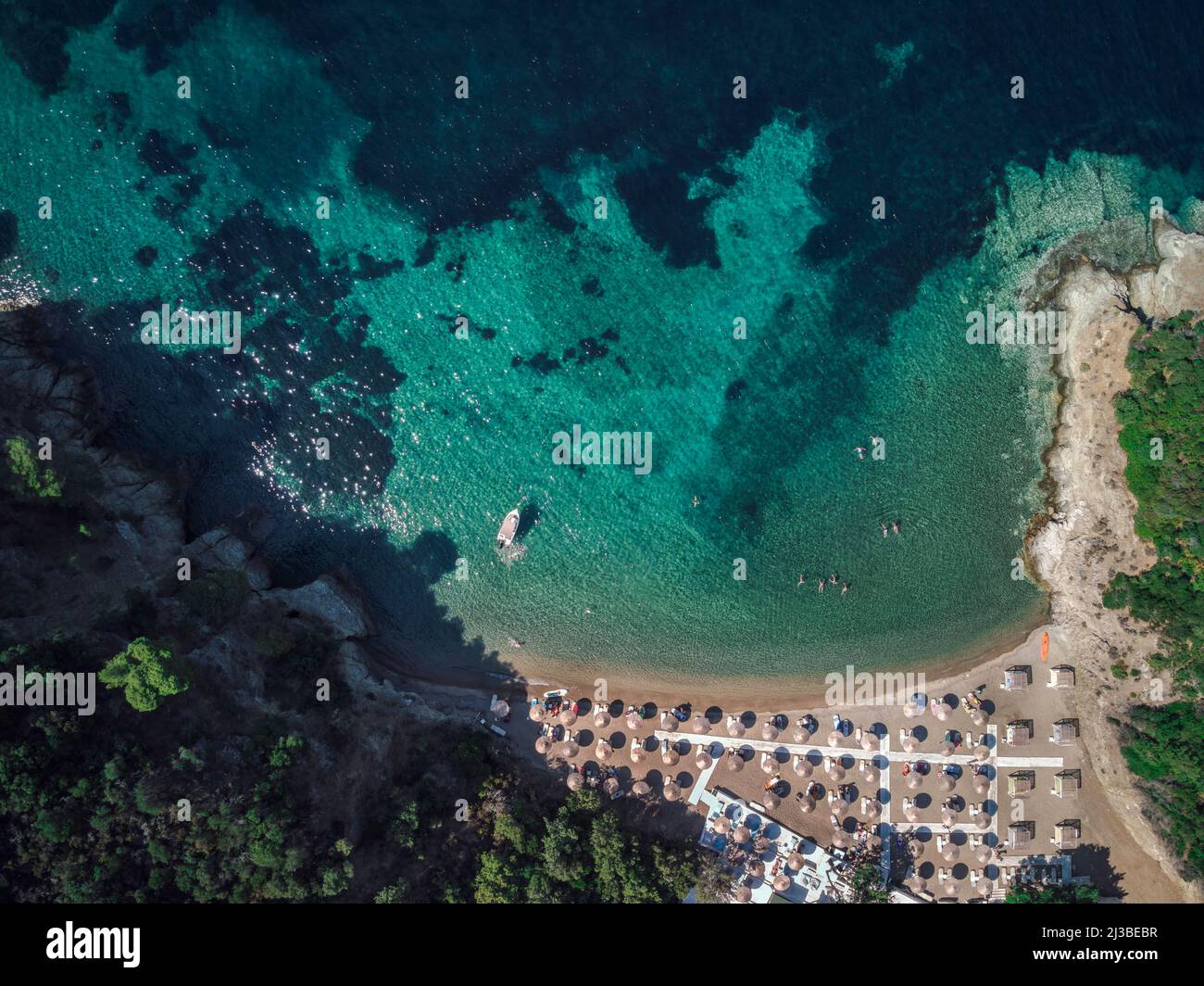 Bathers beach drone hi-res stock photography and images - Alamy