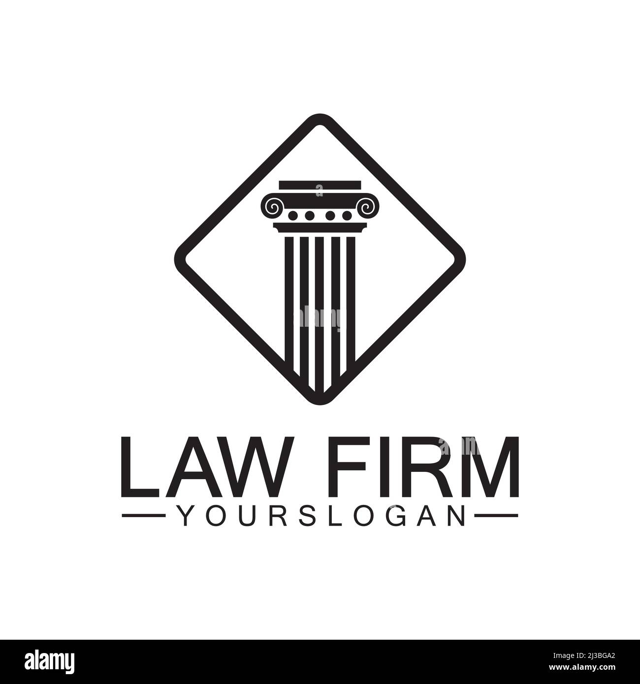 Law Firm Pillar Logo Template-Vector Stock Vector Image & Art - Alamy