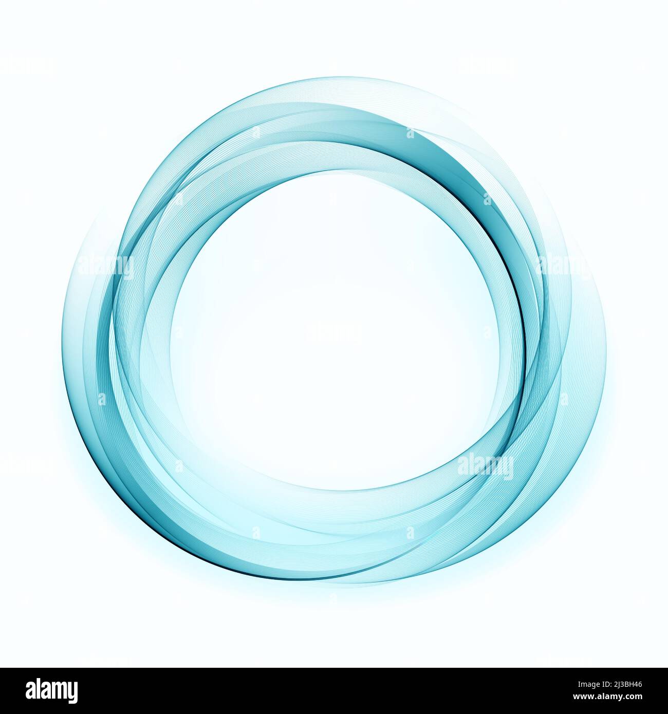 Abstract swirl circle. Blue, round transparent wave design element. Frame  abstract background Stock Vector Image & Art - Alamy