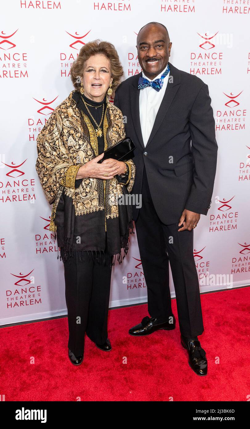 New York, NY - April 5, 2022: Reggie Van Lee (R) attends Dance Theatre