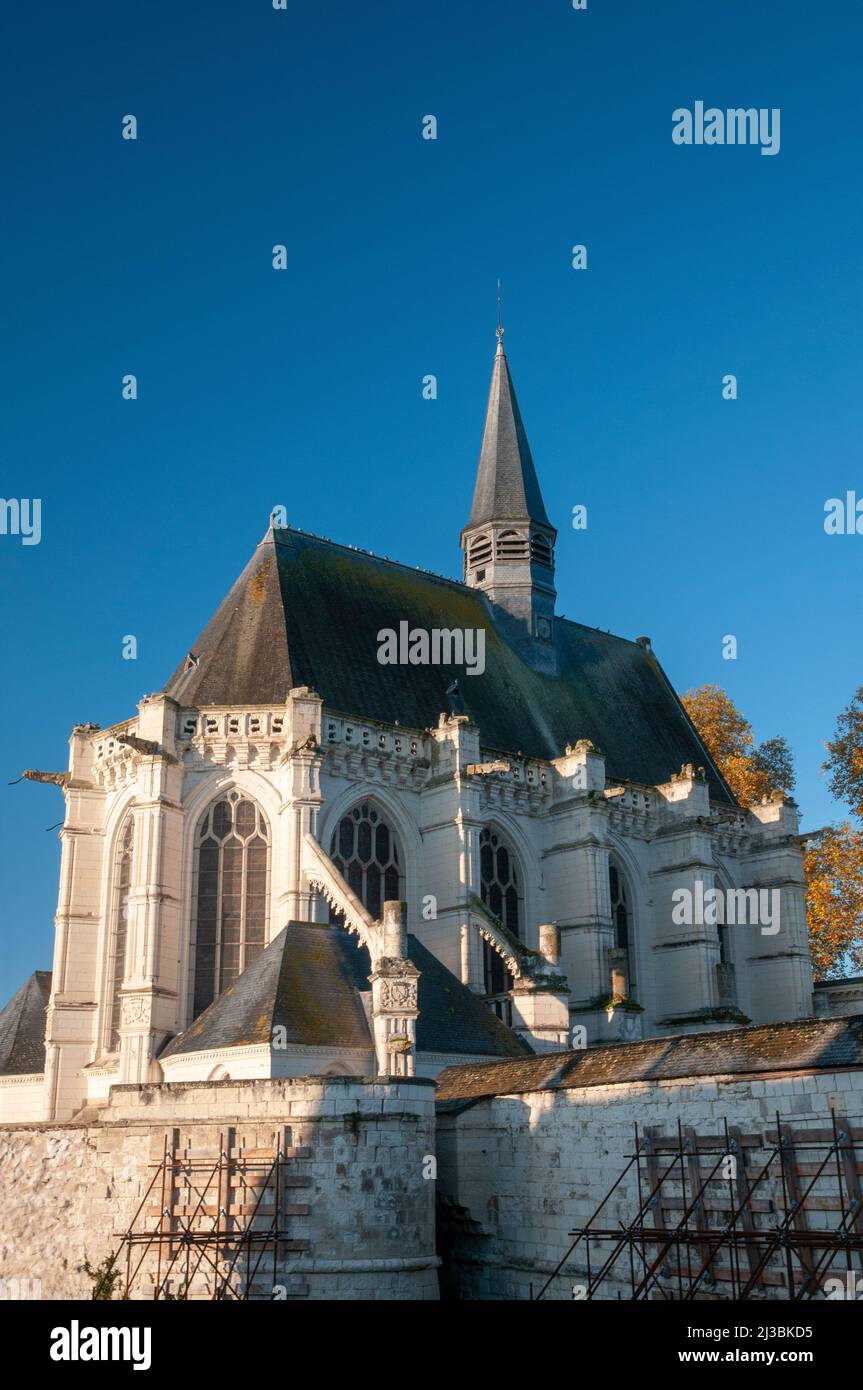 Saint-Louis chapel (16th century), Champigny-sur-Veude, Indre-et-Loire (37), Centre-Val de Loire region, France Stock Photo