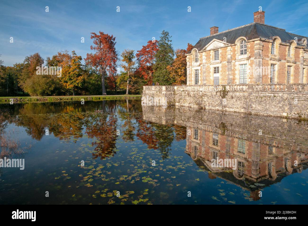 La Ferte Saint-Aubin castle (17th century), La Ferte Saint-Aubin, Sologne, Loiret (45), Centre-Val de Loire region, France Stock Photo