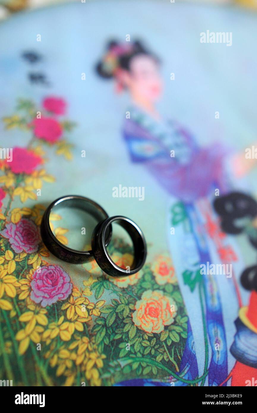 Chinese style wedding on sale rings