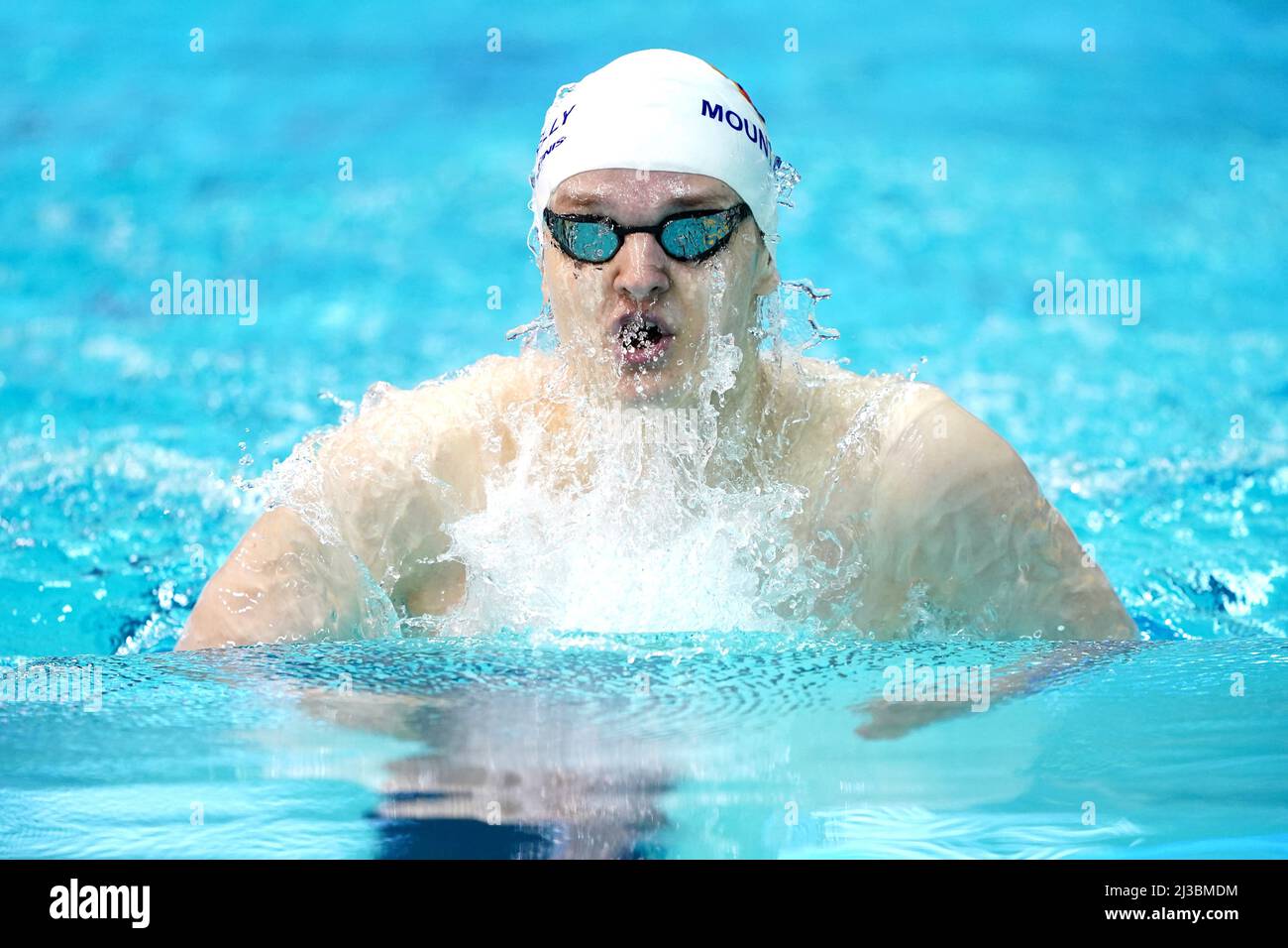 Mount Kelly's Hubert Gdaniec in action during the Men's Open 400m IM Heats on day three of the 2022 British Swimming Championships at Ponds Forge International Swimming Centre, Sheffield. Picture date: Thursday April 7, 2022. Stock Photo