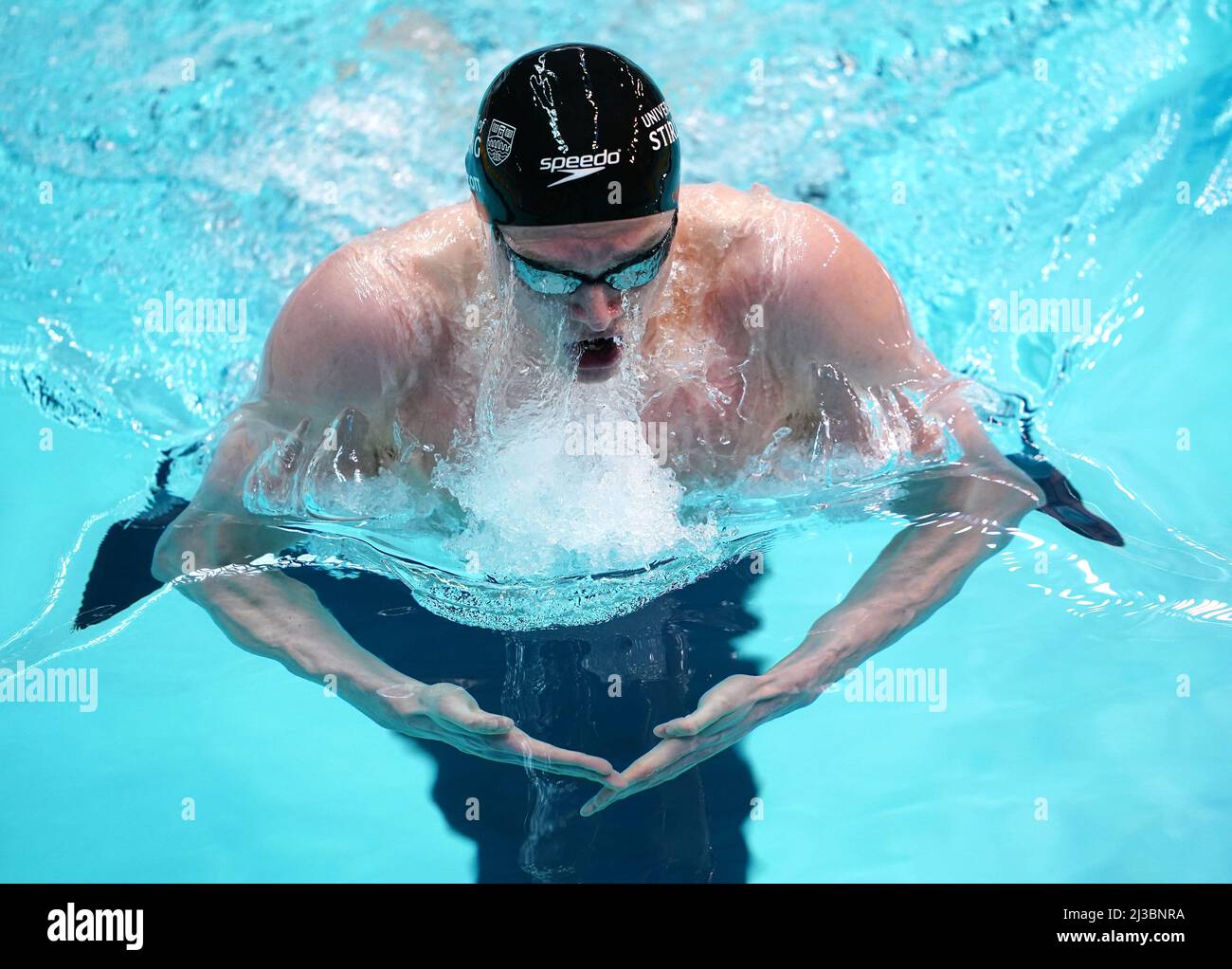 University of Stirling's Duncan Scott in action during the Men's Open 400m IM Heats on day three of the 2022 British Swimming Championships at Ponds Forge International Swimming Centre, Sheffield. Picture date: Thursday April 7, 2022. Stock Photo