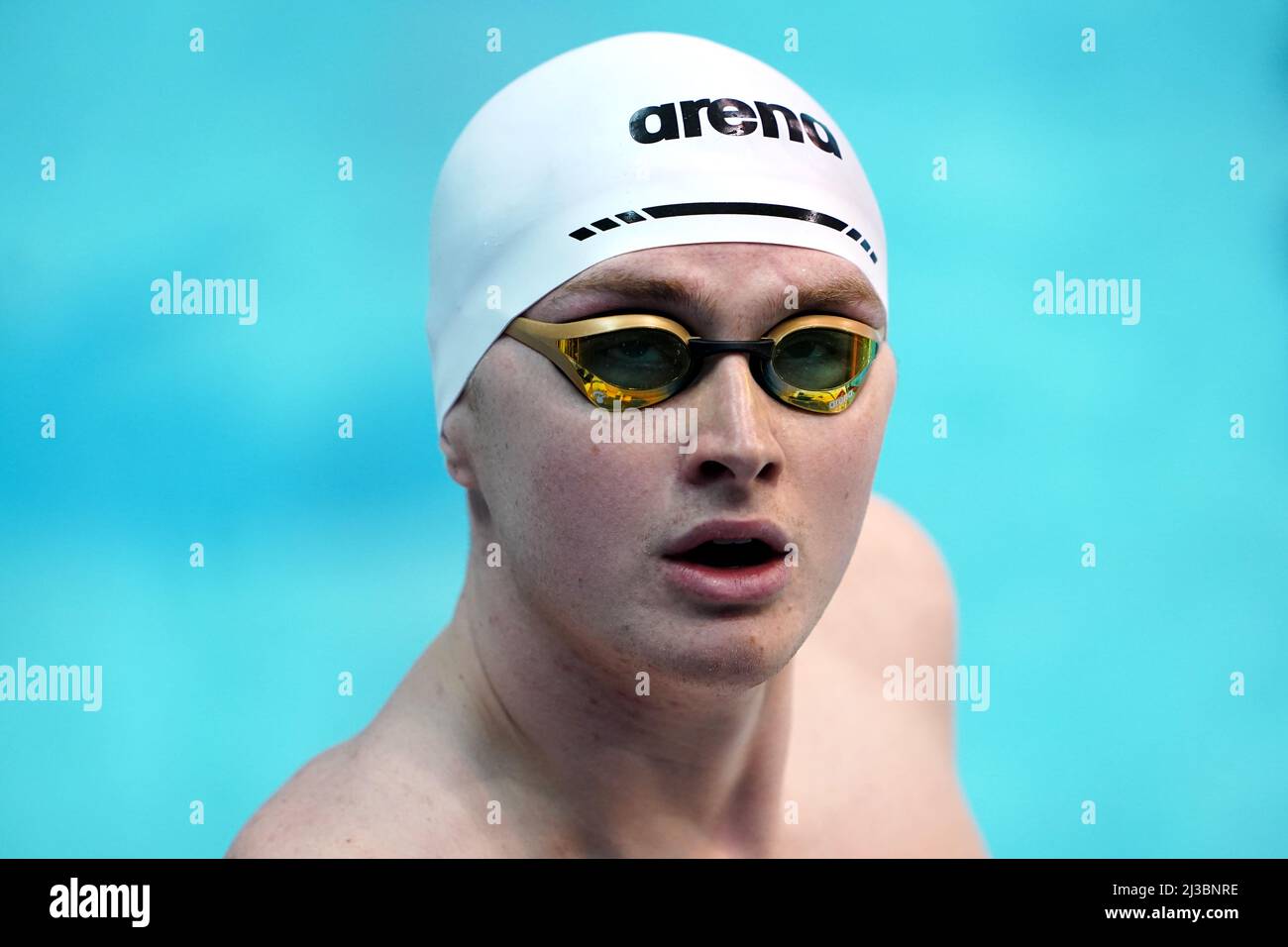 Bath NC's Brodie Williams in action during the Men's Open 400m IM Heats on day three of the 2022 British Swimming Championships at Ponds Forge International Swimming Centre, Sheffield. Picture date: Thursday April 7, 2022. Stock Photo