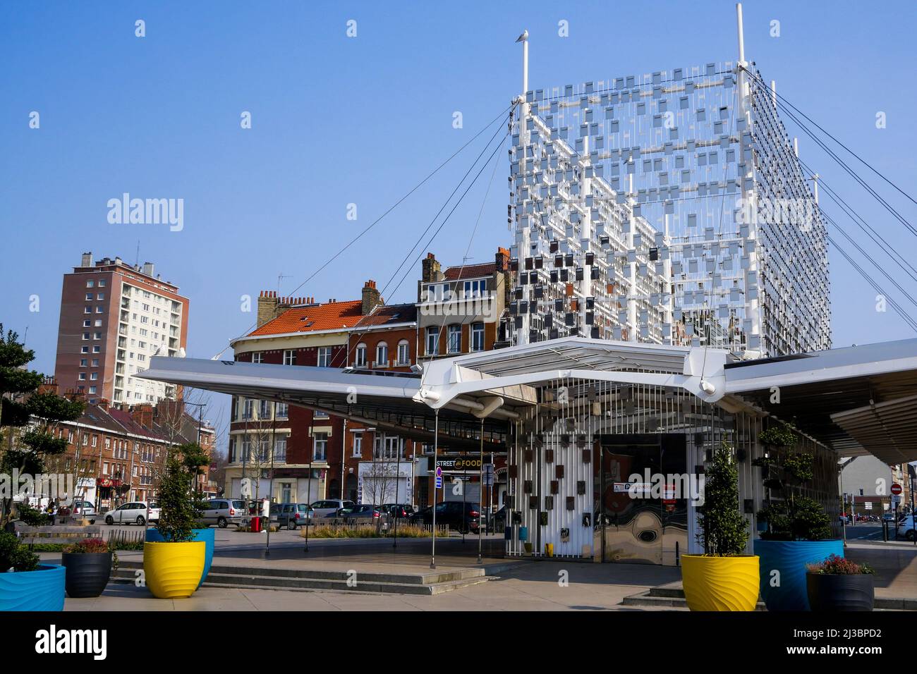 Parkavelo Bike Park, Dunkirk, Nord, HautsdeFrance, France Stock Photo