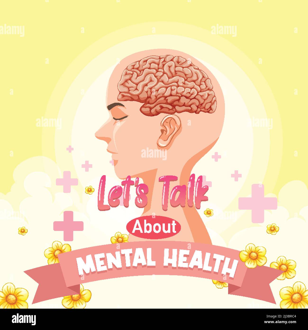 Poster design for mental health illustration Stock Vector Image & Art ...