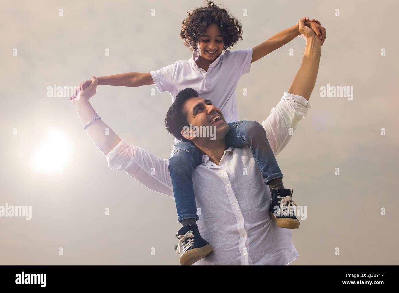 Father son bonding during hi-res stock photography and images - Alamy