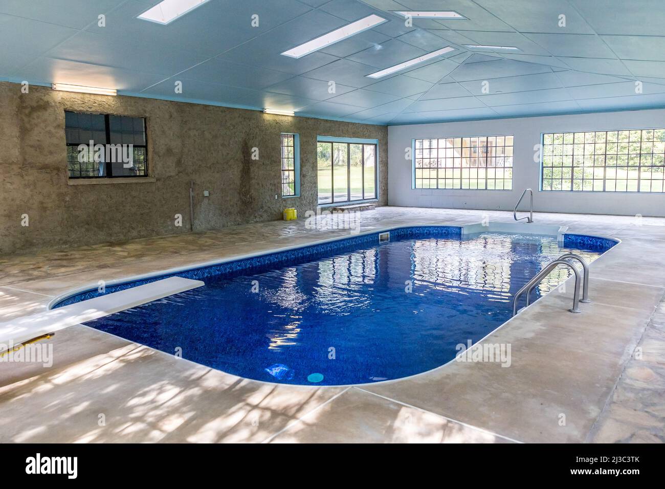 Mansion With Indoor Pool With Diving Board
