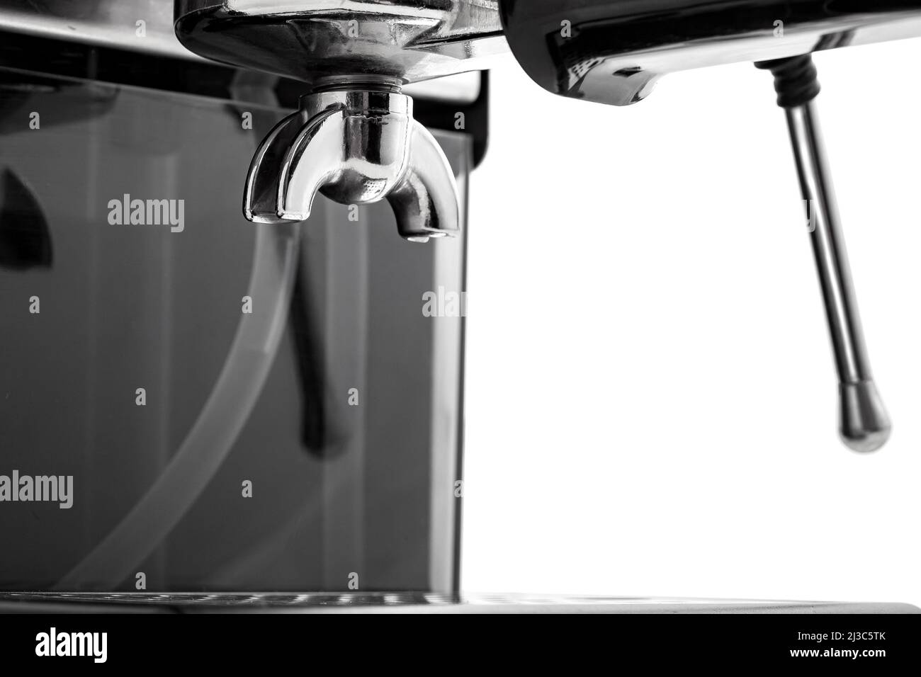 Filter holder for double espresso a portafilter is installed in the