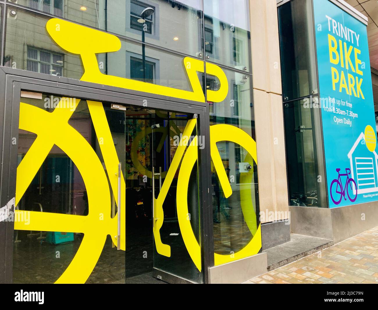 Trinity Bike Park and public bicycle parking facility in Leeds Trinity