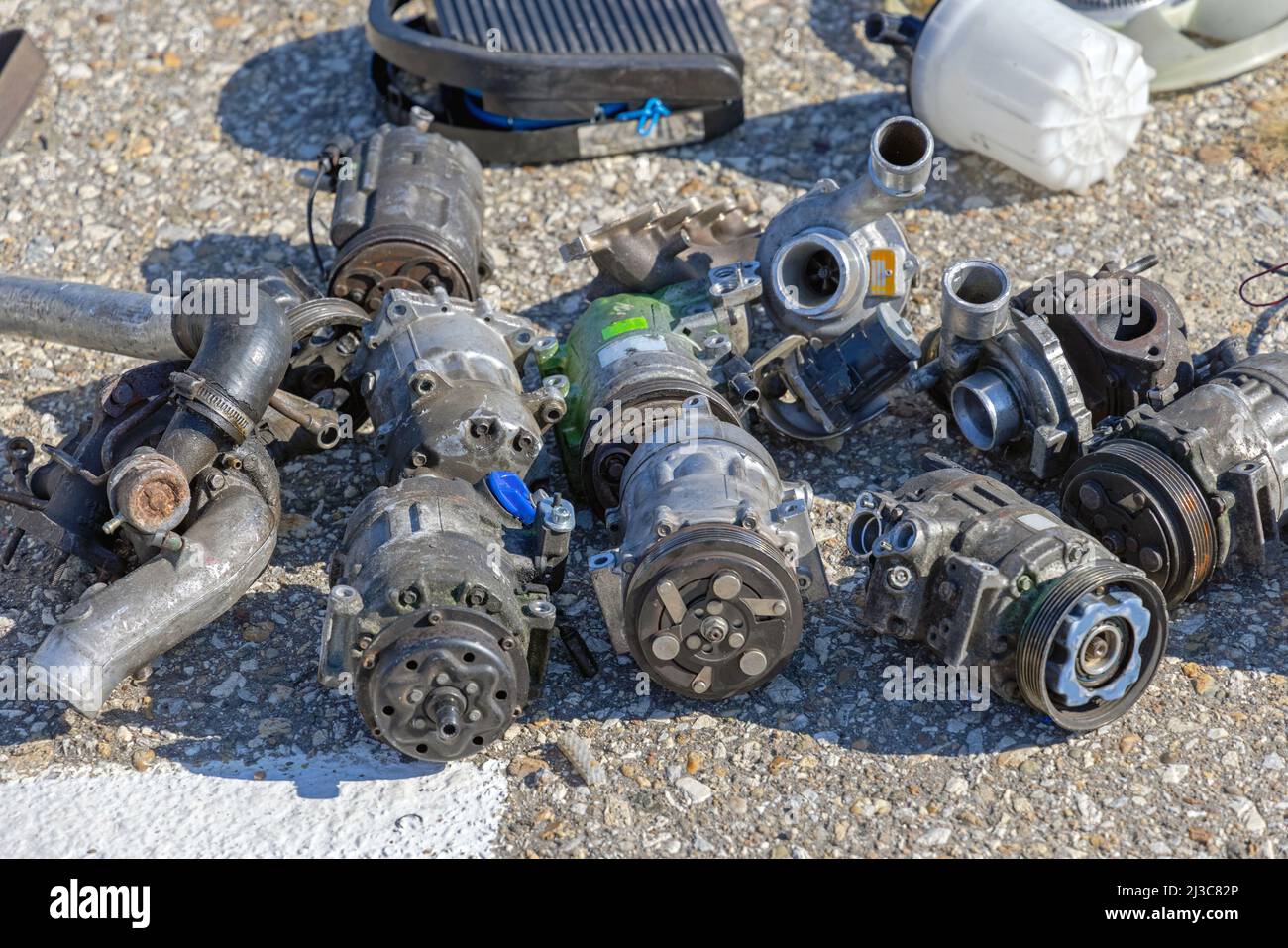 Old Alternators Starters Generators Turbo Chargers Water Pump Car Parts