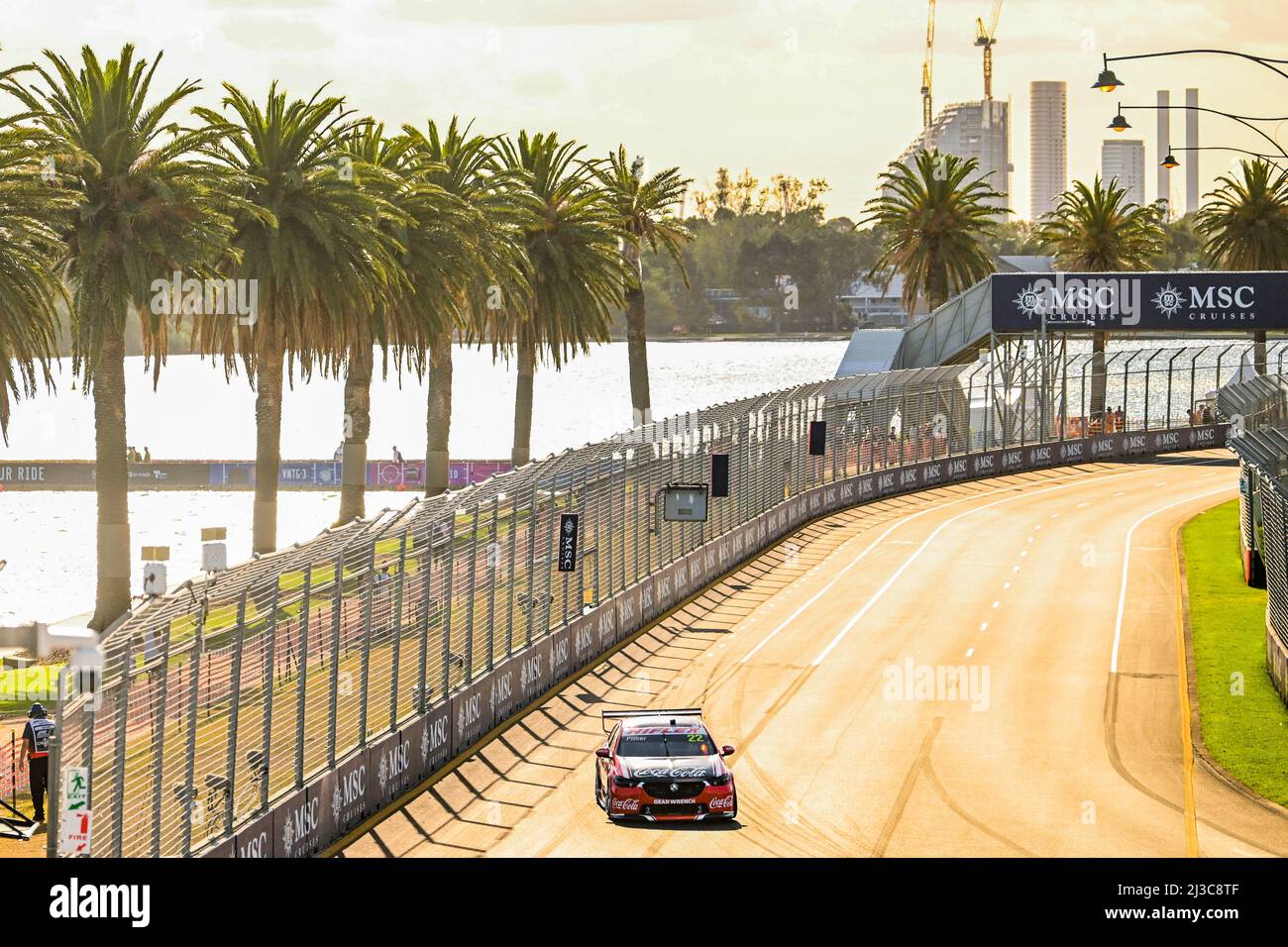Albert Park, Melbourne, Australia. 7th Apr, 2022. 2022 Repco Supercar Series Beaurepaires Melbourne 400 Qualifying; Chris Pither of Coca-Cola Racing drives during Supercars qualifying Credit: Action Plus Sports/Alamy Live News Stock Photo