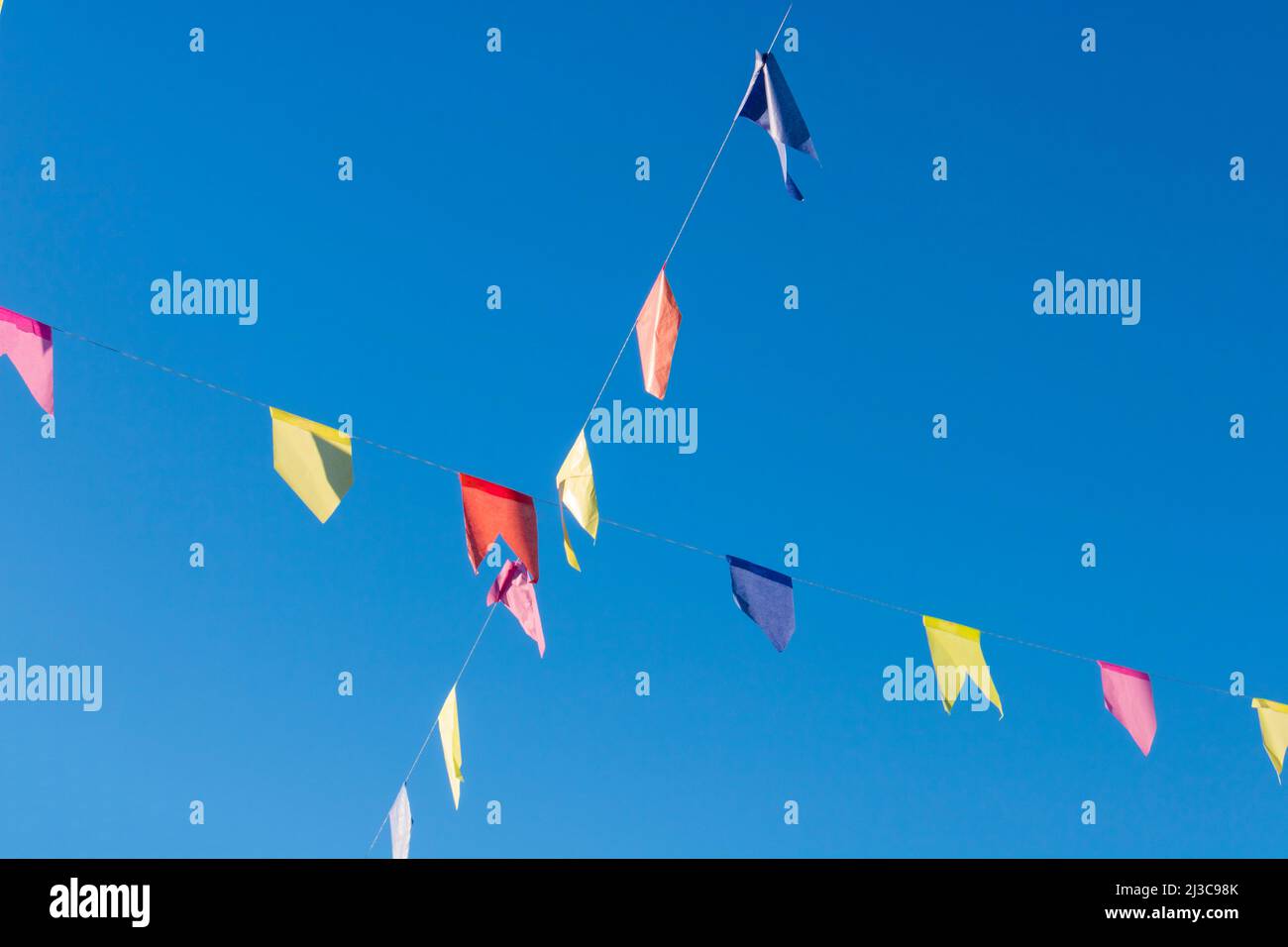 June Spring Flag Background of flags for junina party, famous party of Brazil that ...