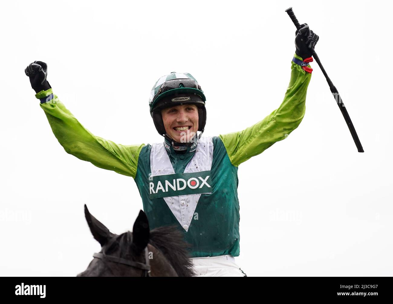 Clan Des Obeaux ridden by Harry Cobden after winning the Betway Bowl Chase at Aintree Racecourse, Liverpool. Picture date: Thursday April 7, 2022. Stock Photo