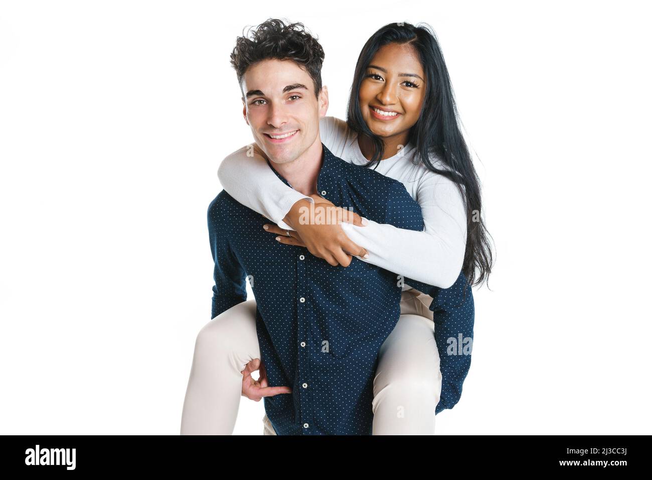 Fitness couple poses in studio - fit man and woman Stock Photo | Adobe Stock