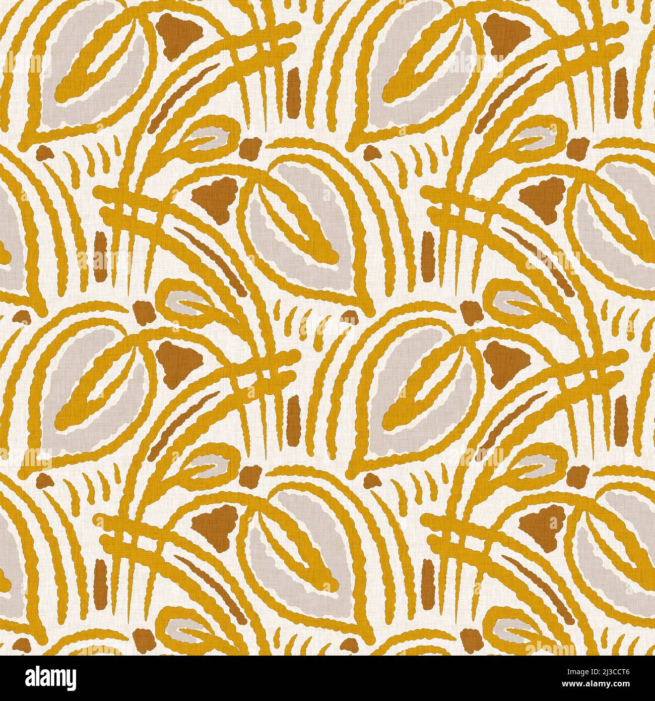2tone Pattern Gender neutral foliage leaf seamless raster background. Simple ...