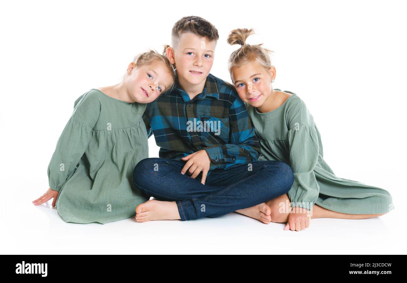 Two sisters and brother hi-res stock photography and images - Alamy