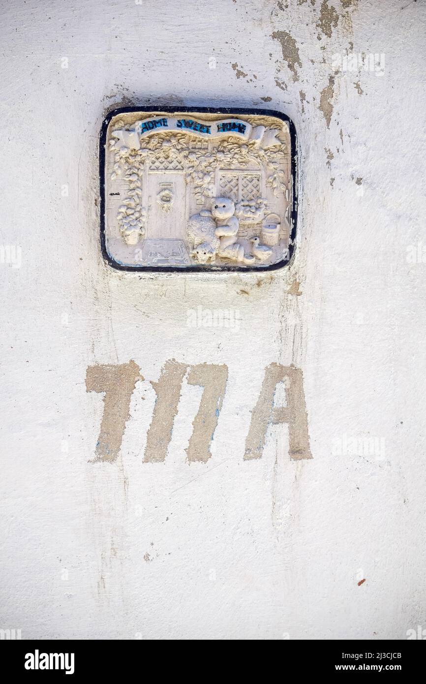 old symbol in building havana cuba Stock Photo