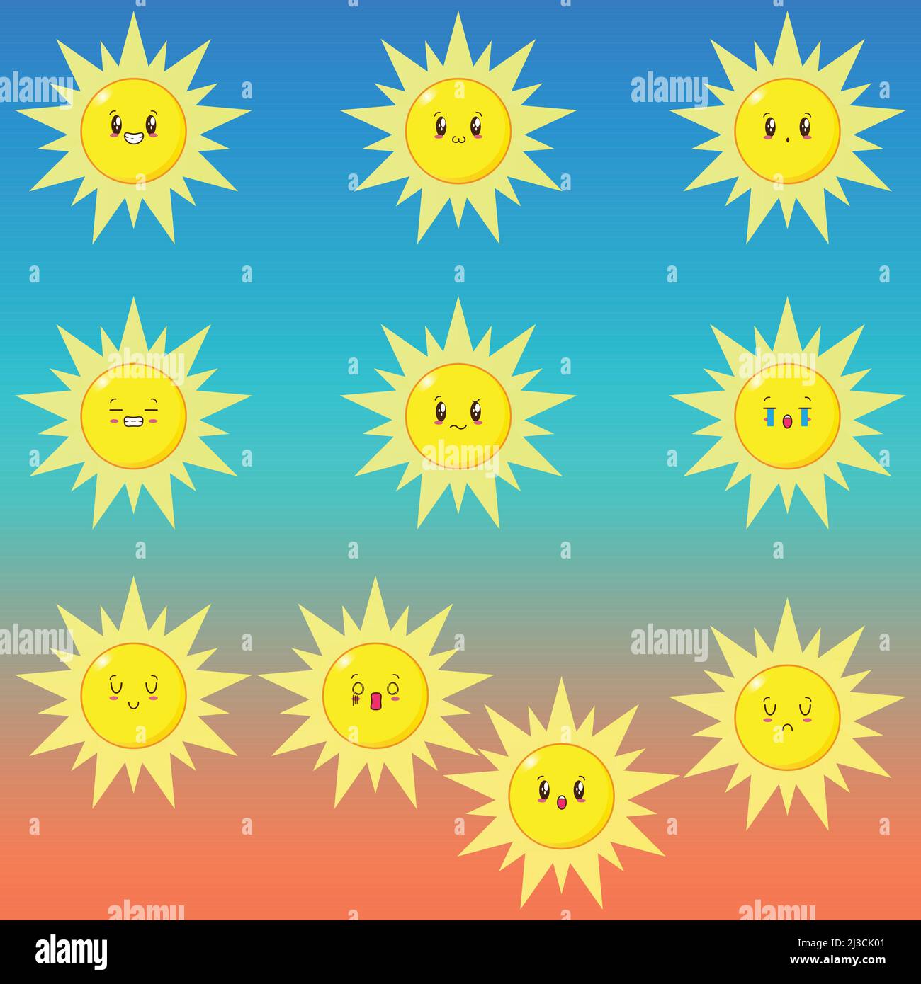 Cute and funny emoji collection Stock Vector Image & Art - Alamy