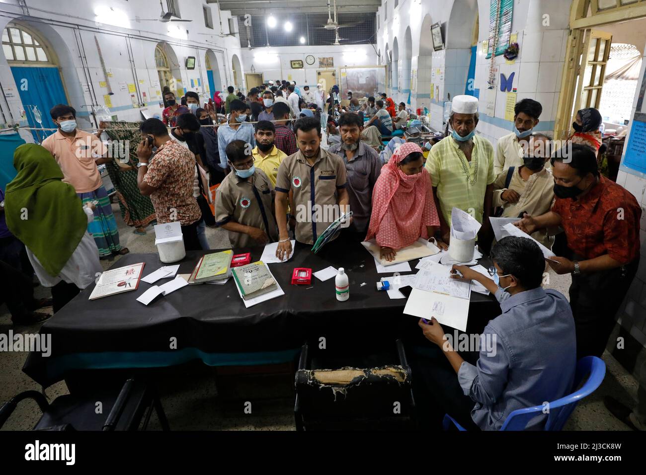 Dhaka, Bangladesh March 06, 2022 Doctors and nurses of Dhaka Medical