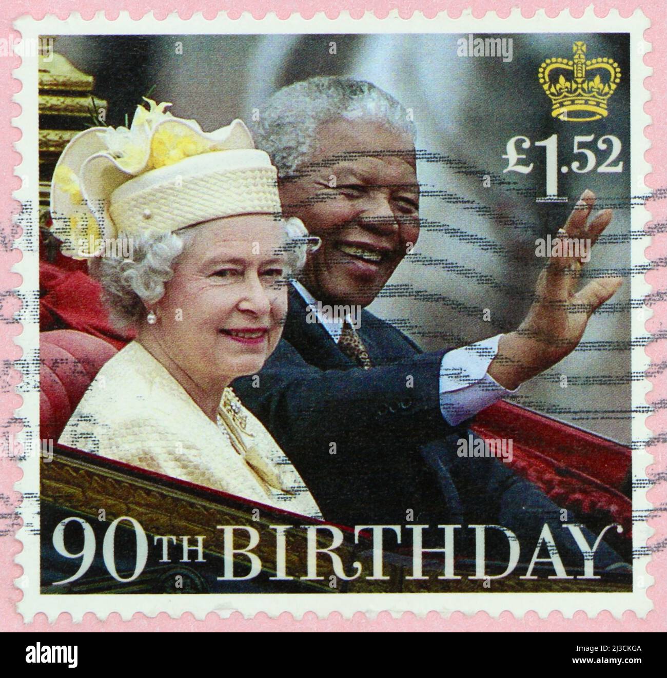 90th birthday stamp queen hi-res stock photography and images - Alamy