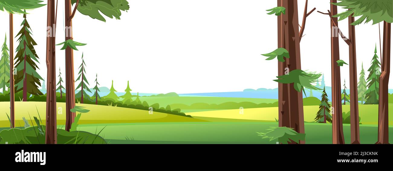 Rural country landscape canada Stock Vector Images - Alamy