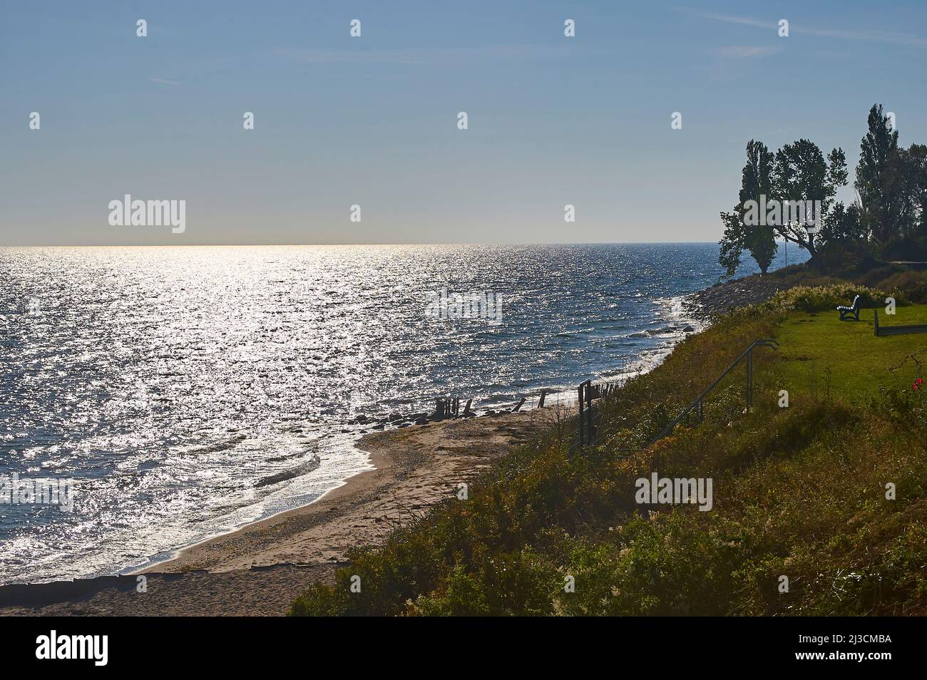Bay of Luebeck as seen from Dahmeshöved, Northern Germany, Europe Stock Photo