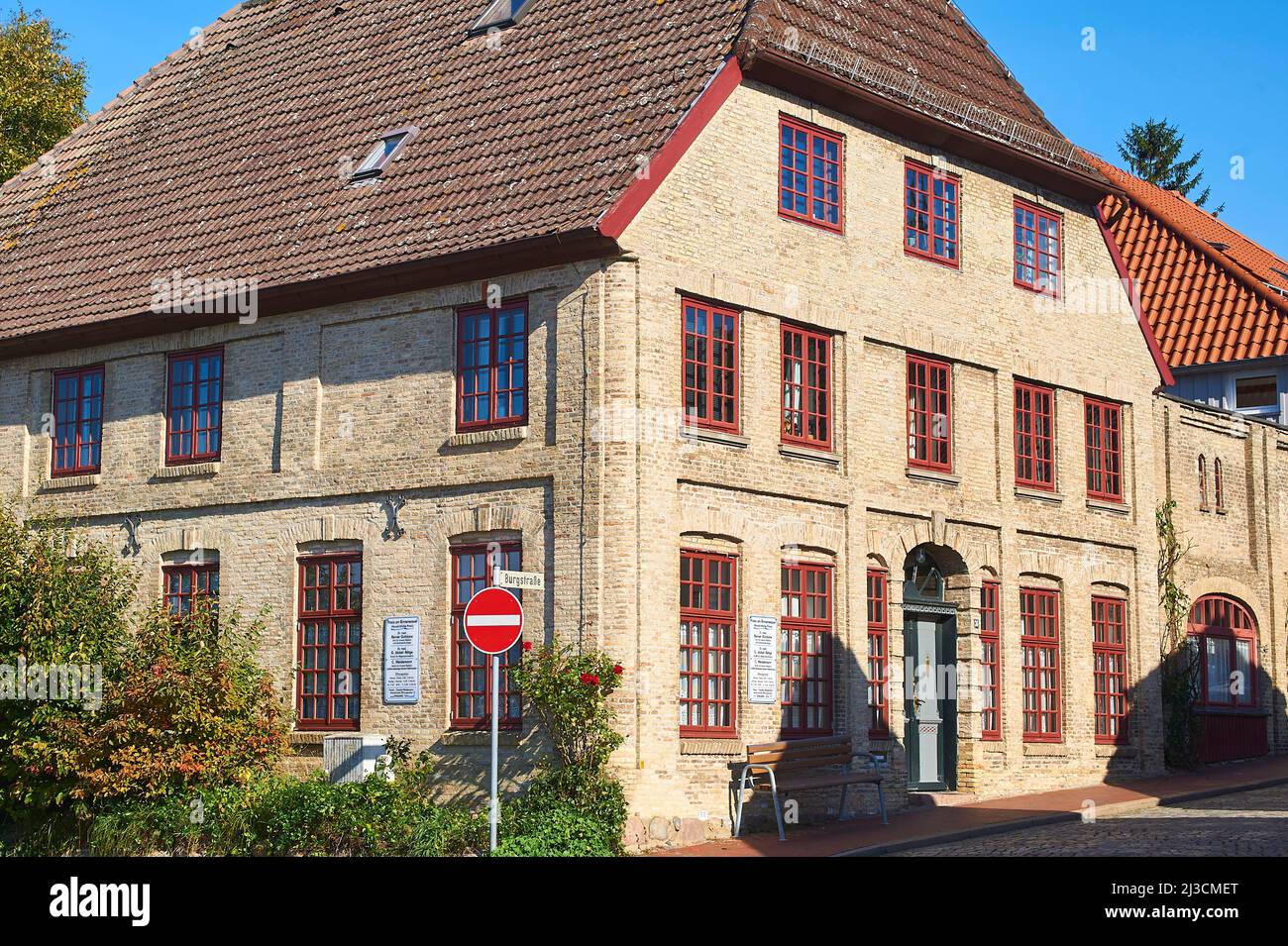 An old historical house in Neustadt, Northern Germany Stock Photo