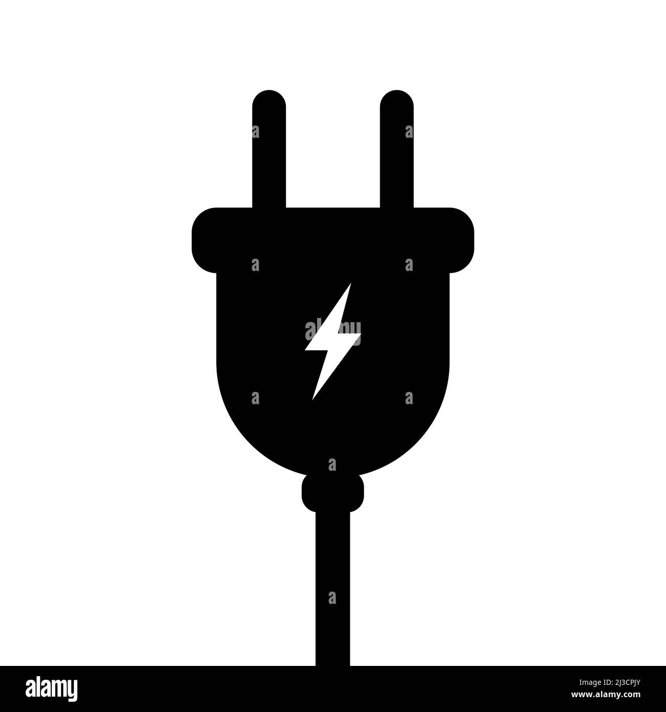 Electric plug icon. Vector illustration isolated on white background ...