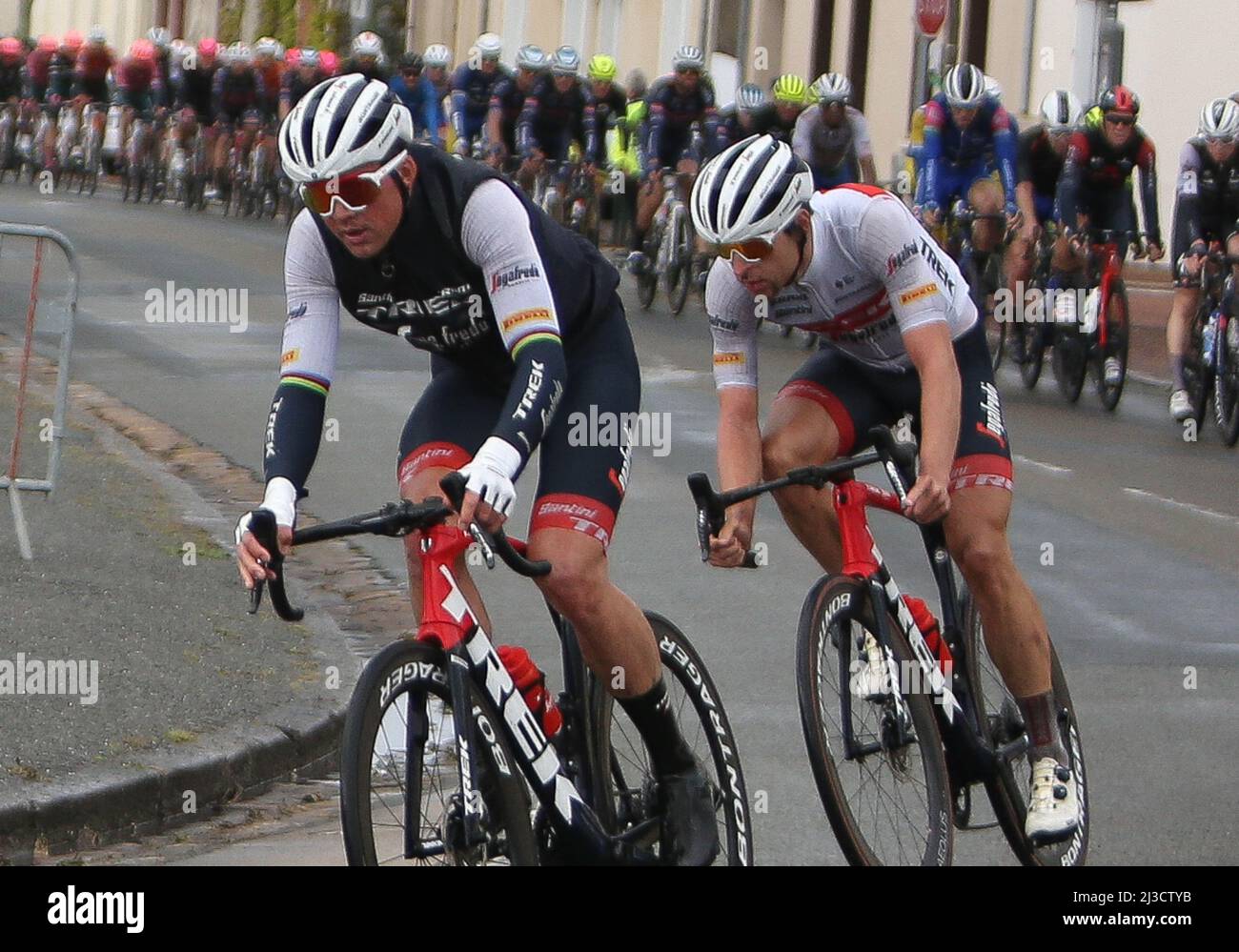 Mads Pedersen of Trek Segafredo during the Circuit cycliste Sarthe Pays de la Loire 2022 Stage 3 Sable sur Sarthe Sable sur Sarthe 176 5 Km on April 7 2022 in Sable sur Sarthe France